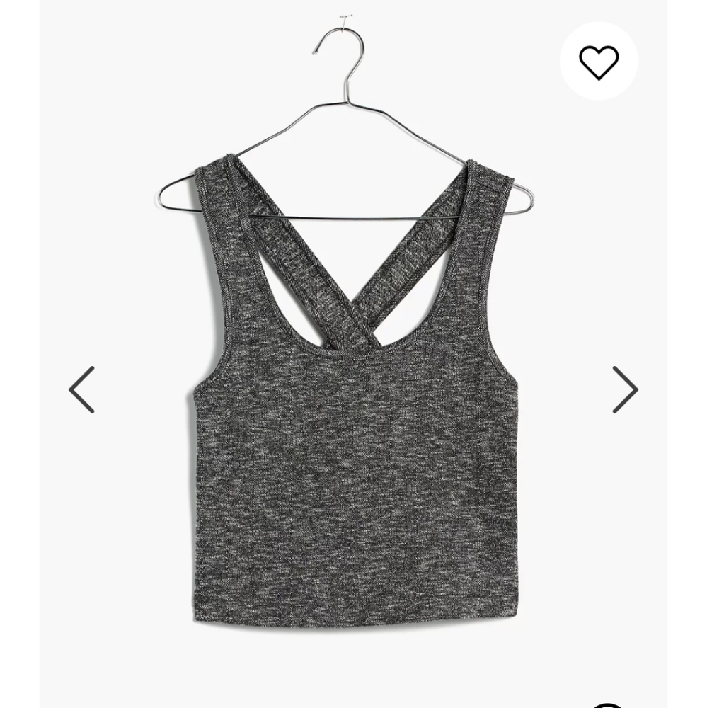 Madewell cross-back crop top